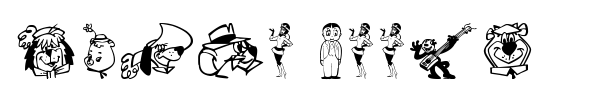 Retro Toons font preview